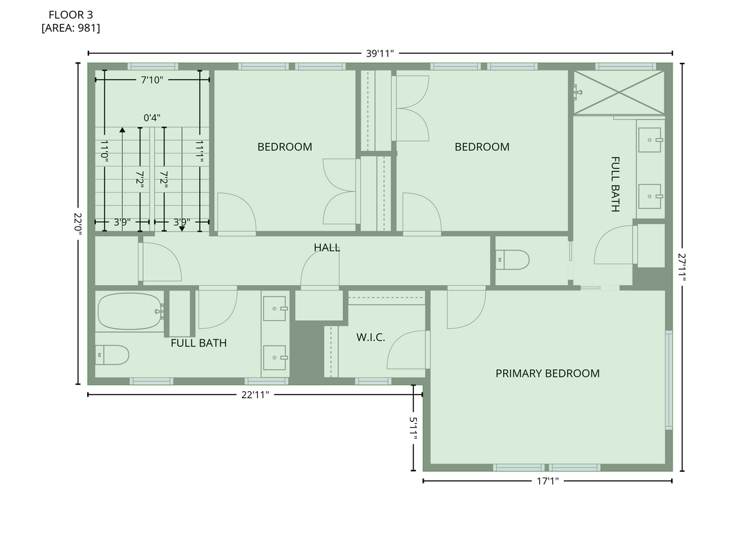 Lower-level floor plan for 30 Acona Lane