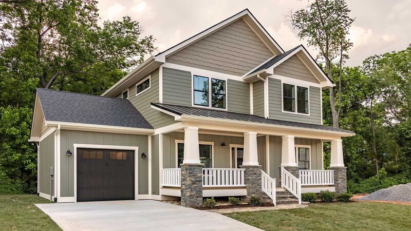 Custom home exterior by Wanoca Builders in Asheville, NC - photo 1
